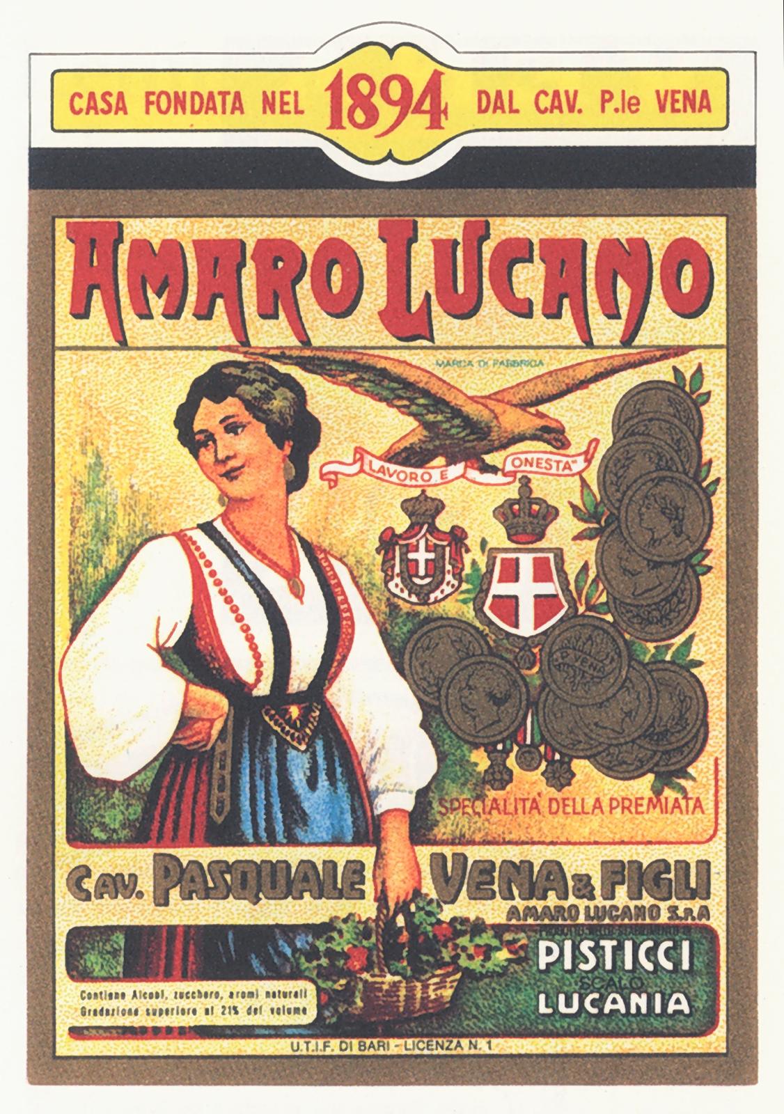 Amaro Lucano celebra 130 anni con un francobollo commemorativo che evidenzia La Pacchiana