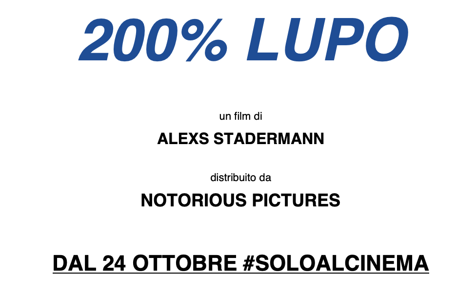 200% Lupo al cinema dal 24 ottobre