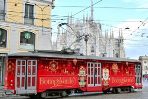 Bottega Verde: il tram di Natale per bellezza e regali a Milano