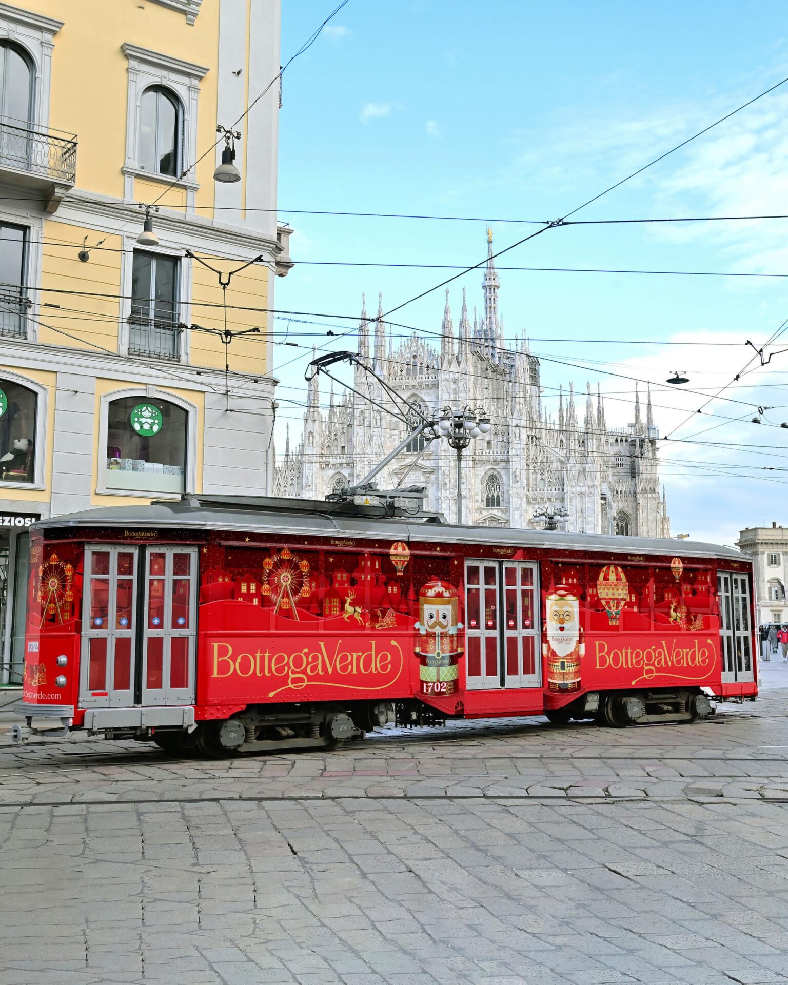 Bottega Verde: il tram di Natale per bellezza e regali a Milano